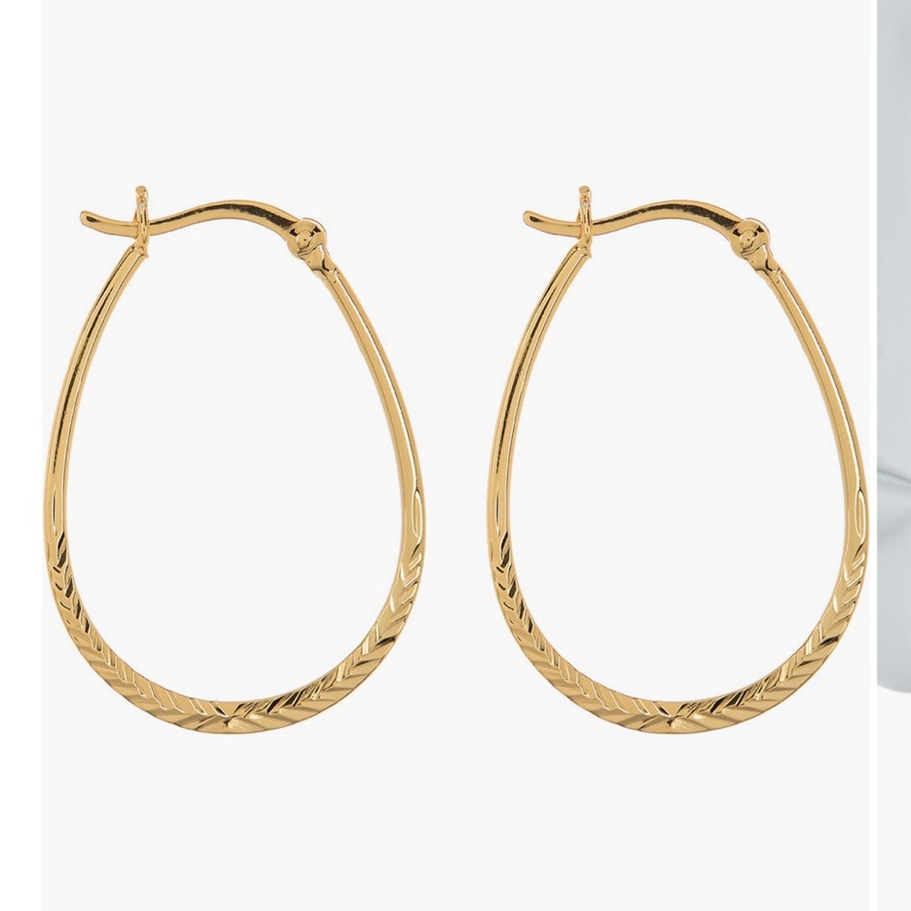 Argento Vivo Horseshoe Hoop Earrings